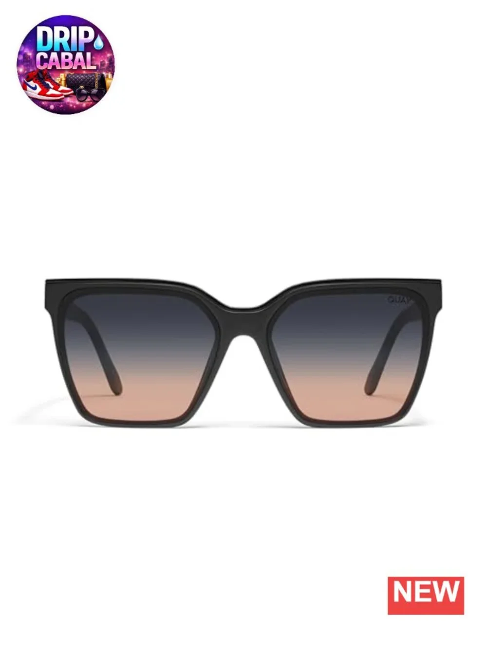Square Sunglasses for Women Oversized UV Protection with Case Cloth